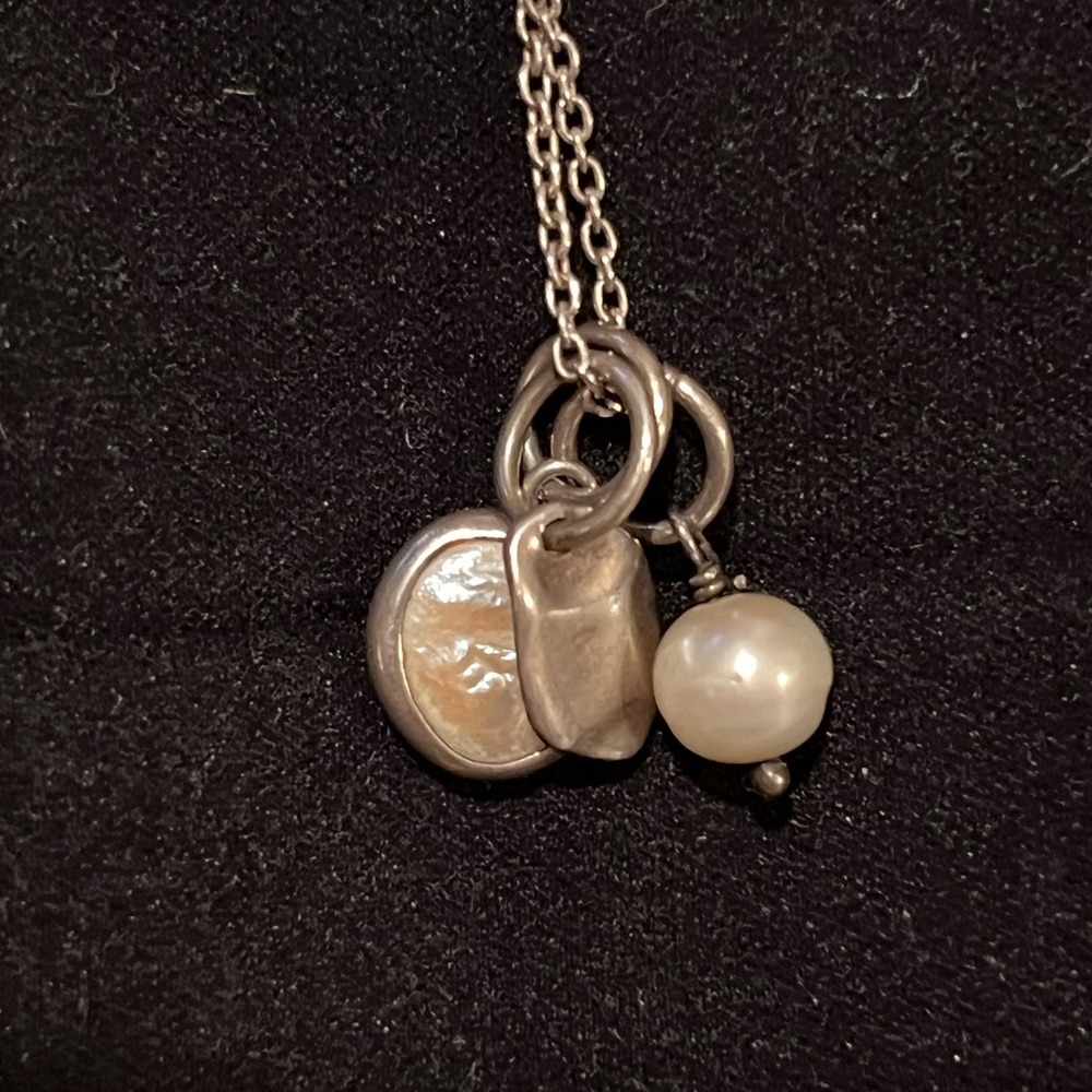 Baroni Silver Charm Style Necklace